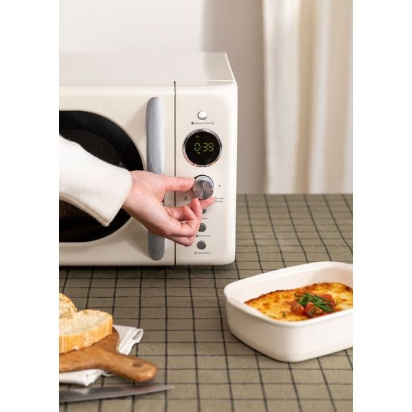 Create Mikrowelle Retro Wollweiss