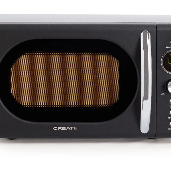 Create Mikrowelle Retro Schwarz