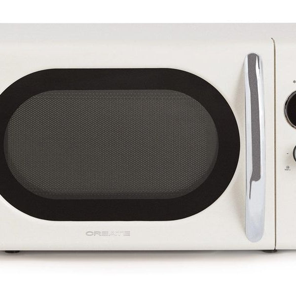 Create Mikrowelle Retro Wollweiss