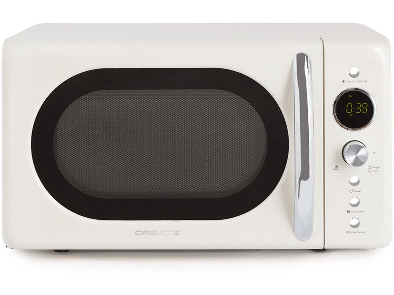 Create Mikrowelle Retro Wollweiss