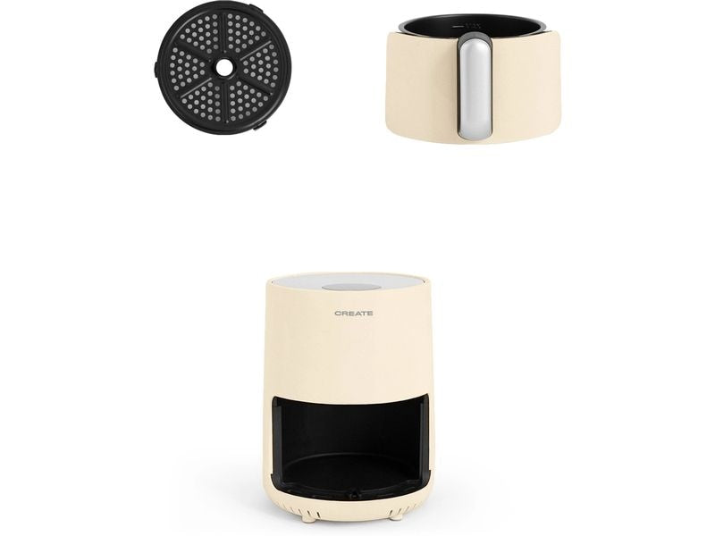 Create Heissluft-Fritteuse Air Fryer Creme 1.5 l