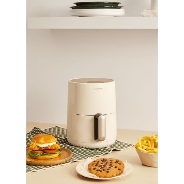 Create Heissluft-Fritteuse Air Fryer Creme 1.5 l