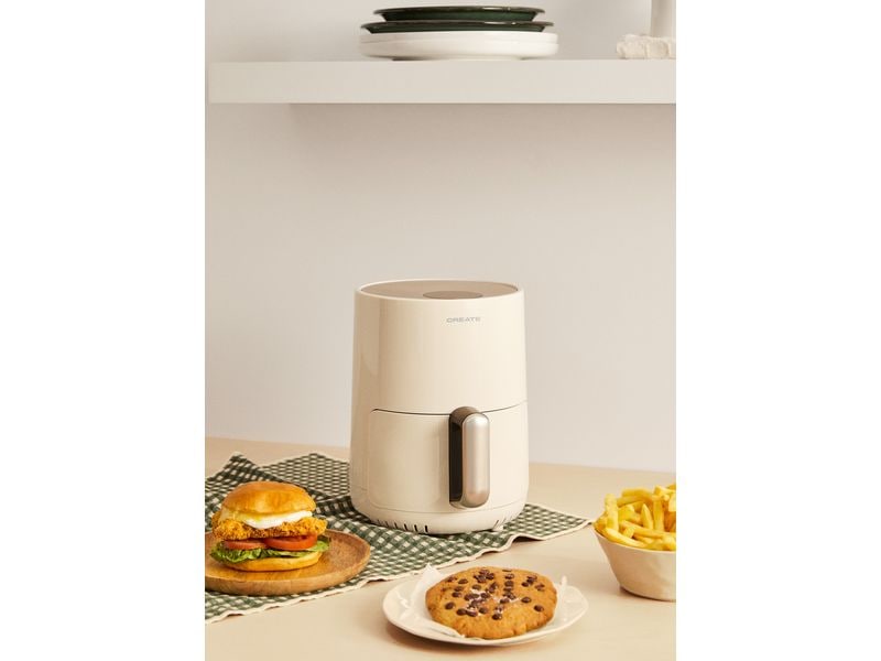 Create Heissluft-Fritteuse Air Fryer Creme 1.5 l