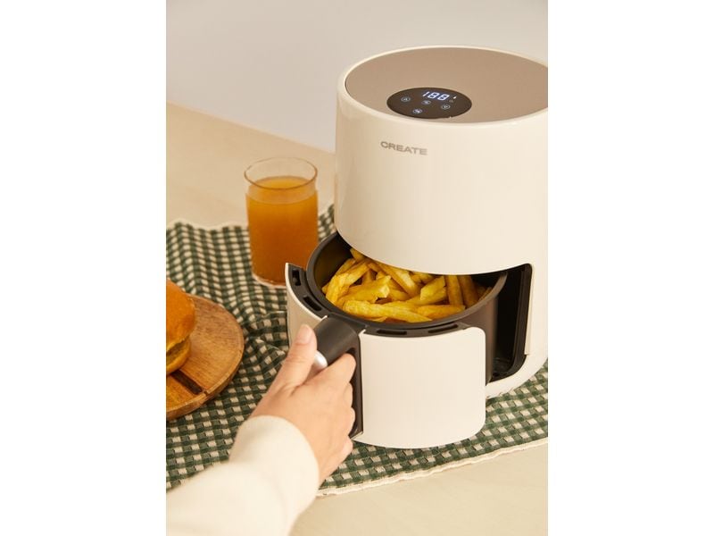 Create Heissluft-Fritteuse Air Fryer Creme 1.5 l