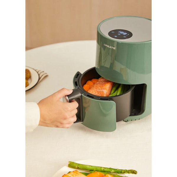 Create Heissluft-Fritteuse Air Fryer Salbeigrün 1.5 l