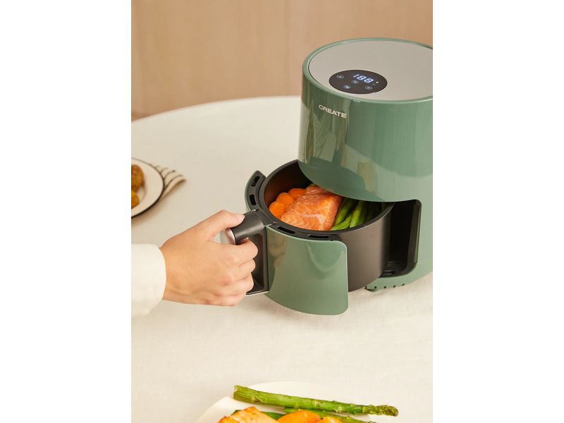 Create Heissluft-Fritteuse Air Fryer Salbeigrün 1.5 l