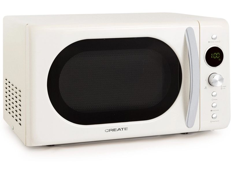 Create Mikrowelle Retro Wollweiss
