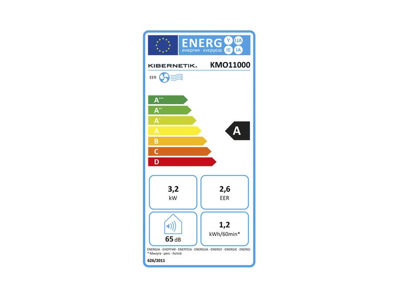 Kibernetik Klimagerät KMO11000 50 m³, Weiss