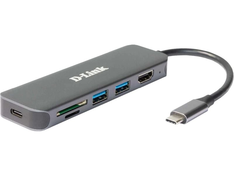 D-Link DUB-2327 USB-C Hub USB Typ-A/USB Typ-C