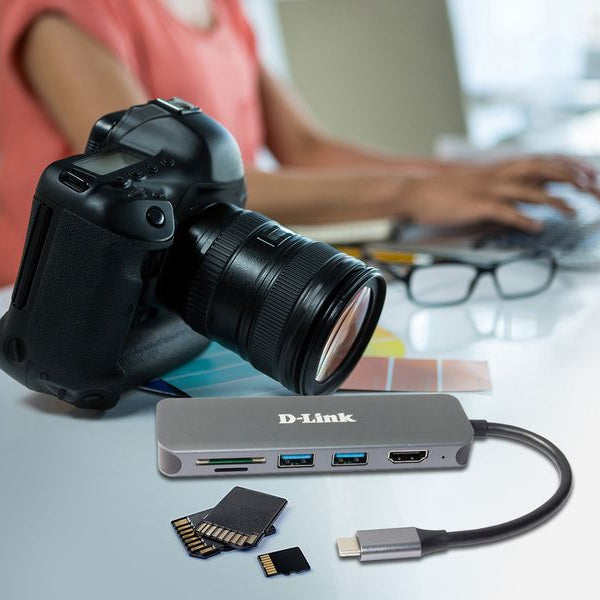 D-Link DUB-2327 USB-C Hub USB Typ-A/USB Typ-C