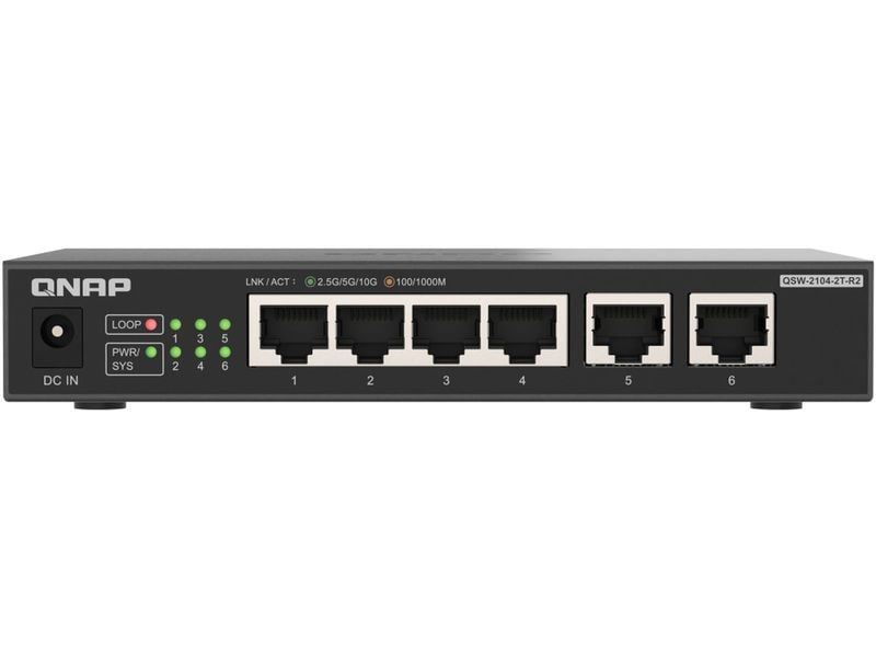 QNAP Switch QSW-2104-2T-R2 6 Port