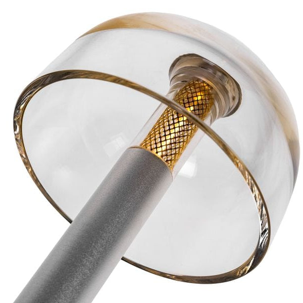 COCON USB-Tischleuchte Pilz, Silber