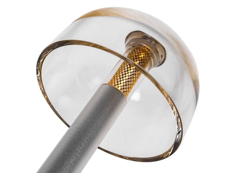 COCON USB-Tischleuchte Pilz, Silber