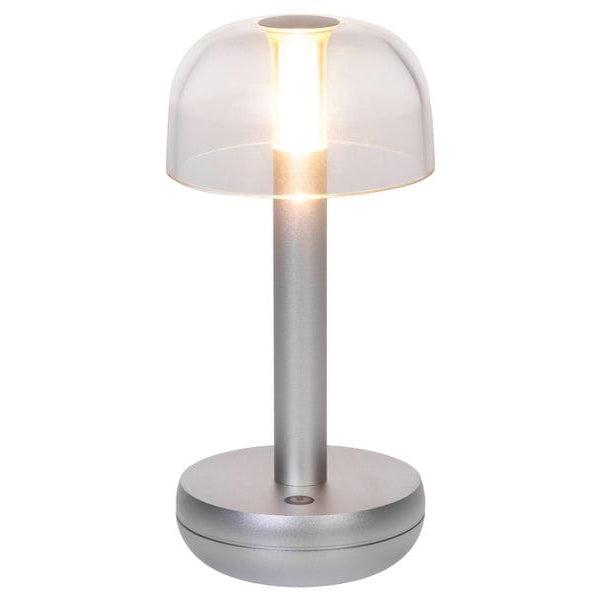 COCON USB-Tischleuchte Pilz, Silber