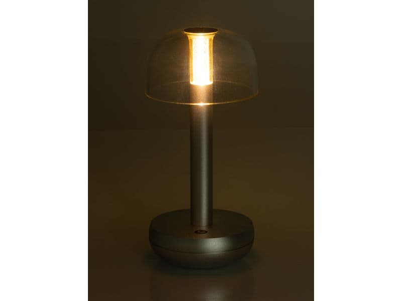 COCON USB-Tischleuchte Pilz, Silber