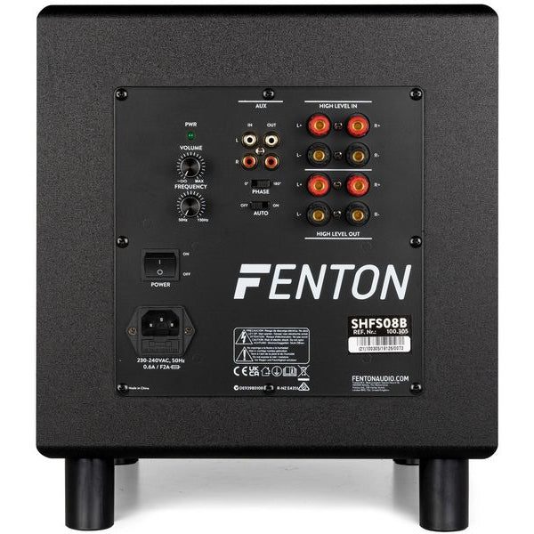 Fenton Subwoofer SHFS08B Schwarz