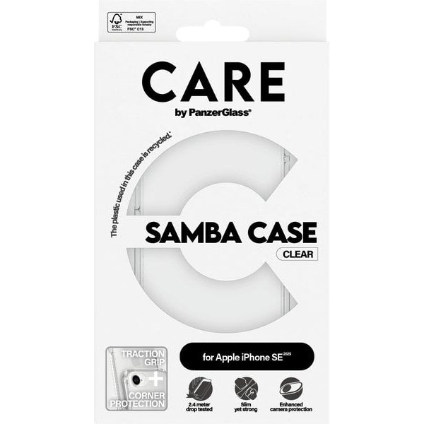 CARE by PanzerGlass Fashion Case Samba iPhone 16e Transparent