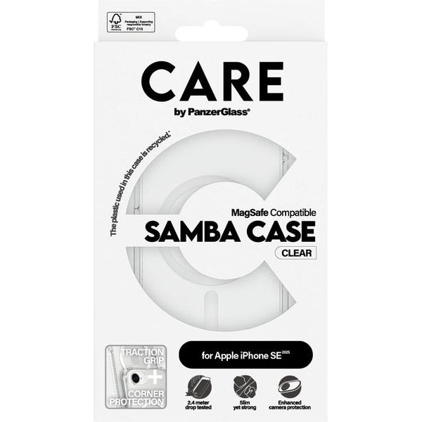 CARE by PanzerGlass Fashion Case Samba iPhone 16e Transparent