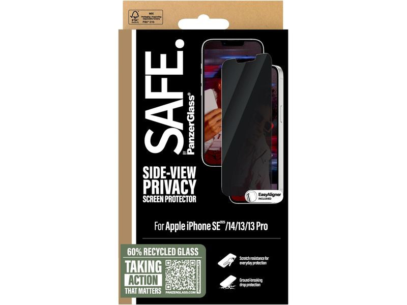 SAFE. Displayschutz Privacy Ultra Wide Fit iPhone 16e/13/13Pro/14