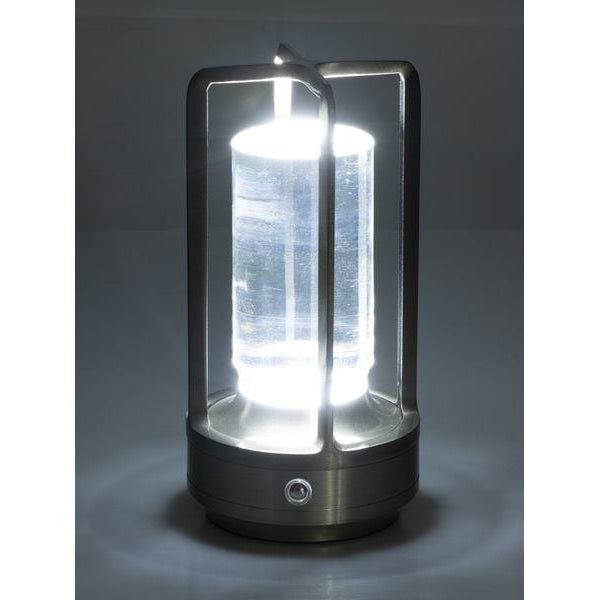COCON USB-Tischleuchte Laterne, Silber