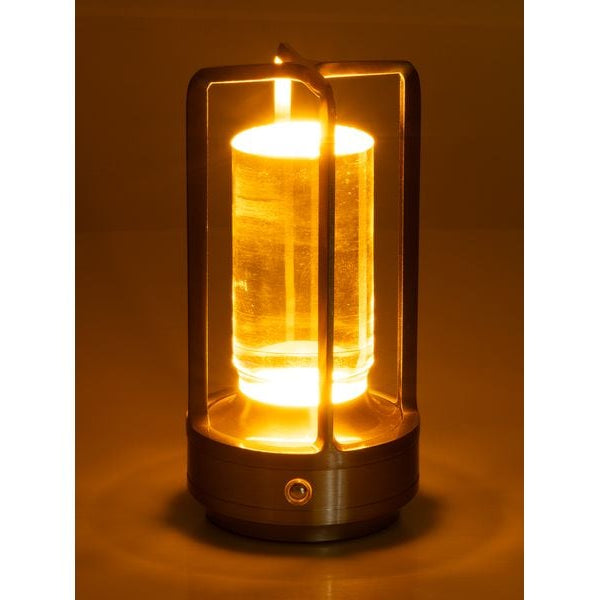 COCON USB-Tischleuchte Laterne, Silber