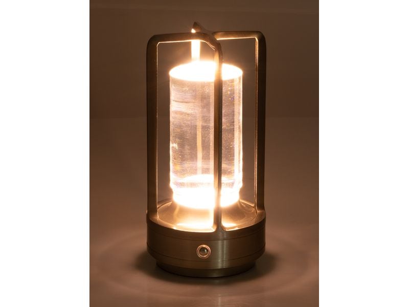 COCON USB-Tischleuchte Laterne, Silber