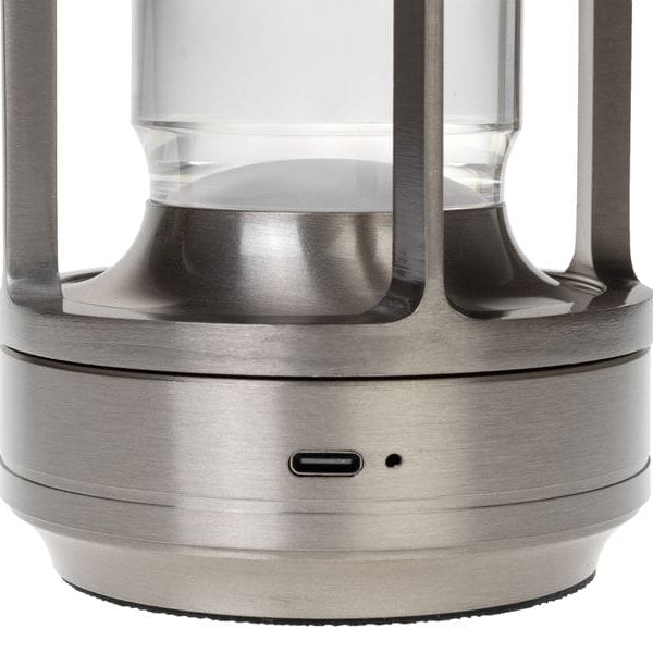 COCON USB-Tischleuchte Laterne, Silber