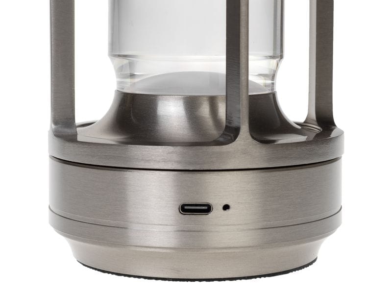 COCON USB-Tischleuchte Laterne, Silber