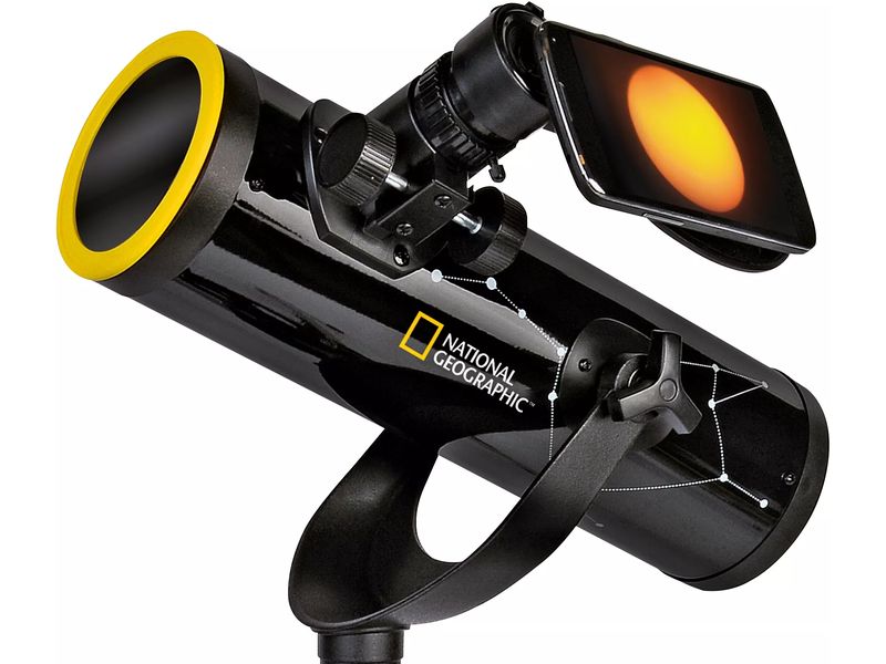 National Geographic Teleskop mit Sonnenfilter 76/350