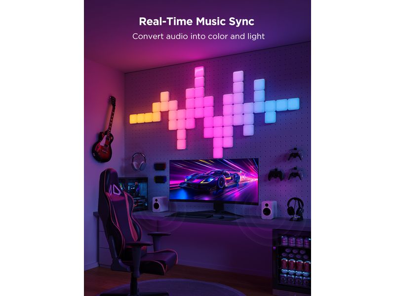 Govee Panelleuchte Smart Mini Erweiterung, 6er, RGBIC