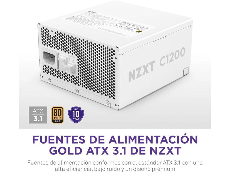 NZXT Netzteil C1200 Gold 1200 W, Weiss