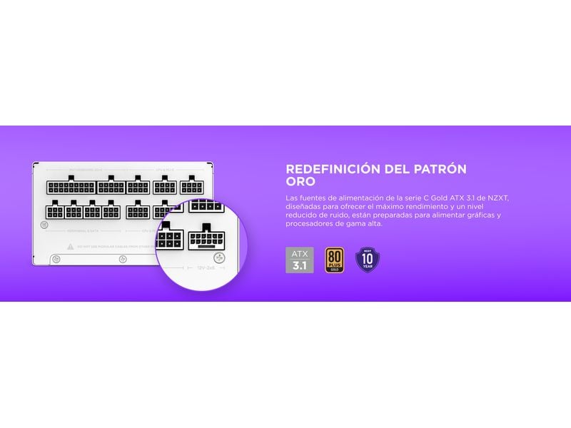 NZXT Netzteil C1000 Gold 1000 W, Weiss