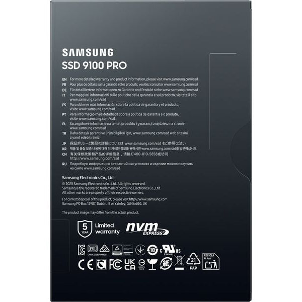 Samsung SSD 9100 PRO M.2 2280 NVMe 1000 GB