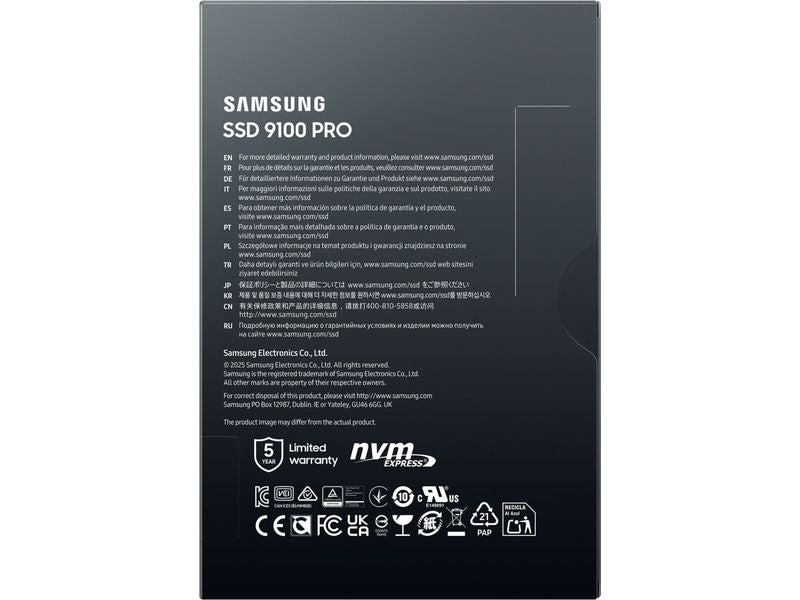 Samsung SSD 9100 PRO M.2 2280 NVMe 1000 GB