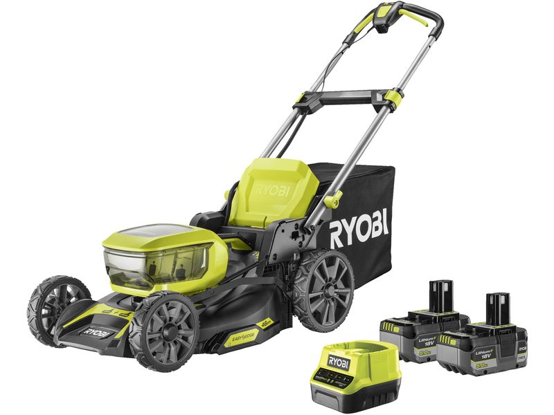 RYOBI Akku-Rasenmäher RY18 lmX46A-250 + 2x 5,0 Ah
