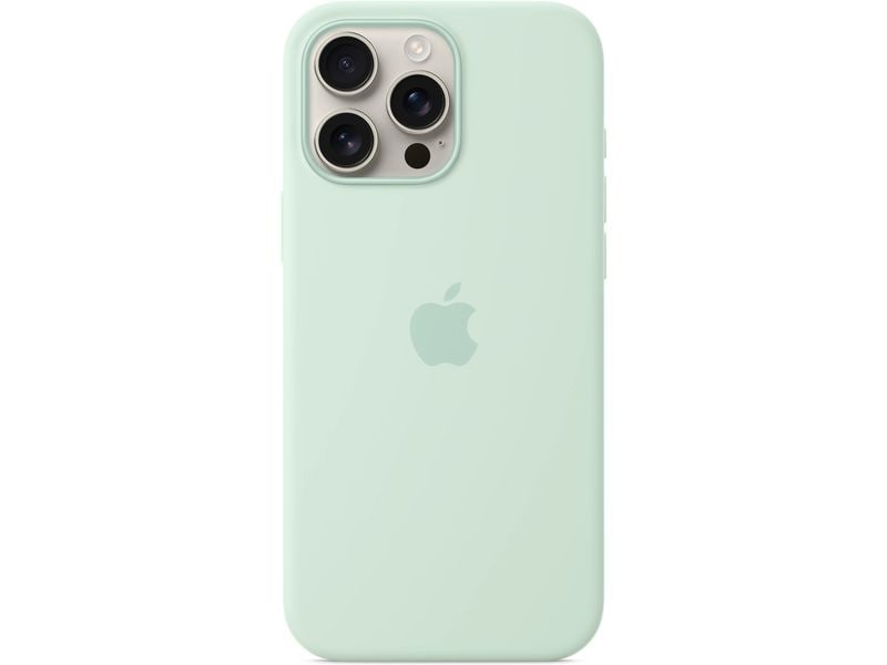 Apple Silicone Case mit MagSafe iPhone 16 Pro Max Aquamarine