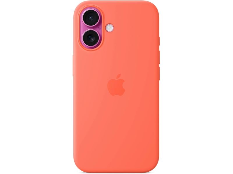 Apple Silicone Case mit MagSafe iPhone 16 Tangerine