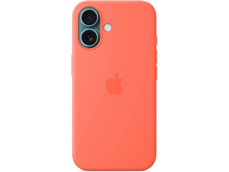 Apple Silicone Case mit MagSafe iPhone 16 Tangerine
