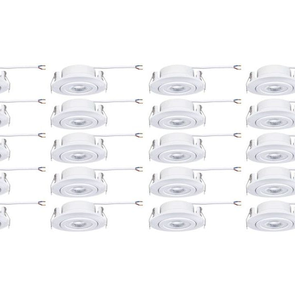 Paulmann Einbauleuchte LED 20er-Set schwenkbar rund 82 mm