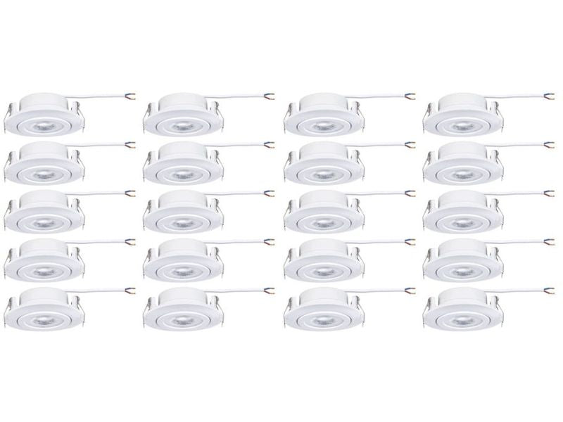 Paulmann Einbauleuchte LED 20er-Set schwenkbar rund 82 mm