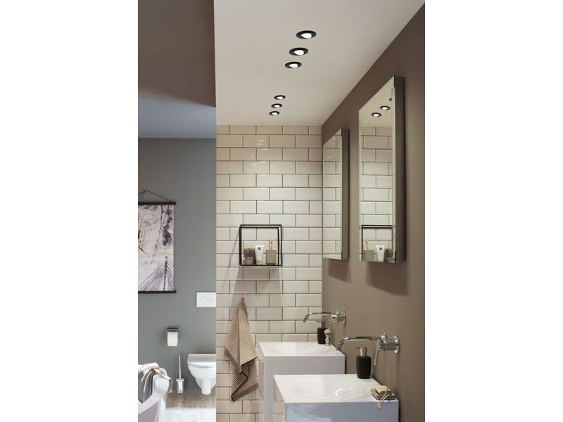 Paulmann Einbauleuchte LED Calla Basisset schwenkbar Schwarz