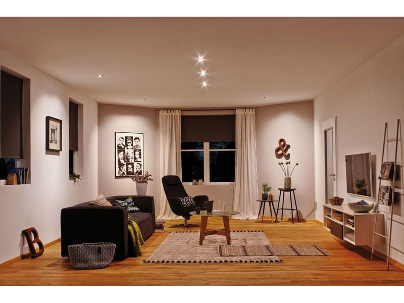 Paulmann Einbauleuchte LED Calla Basisset schwenkbar Schwarz