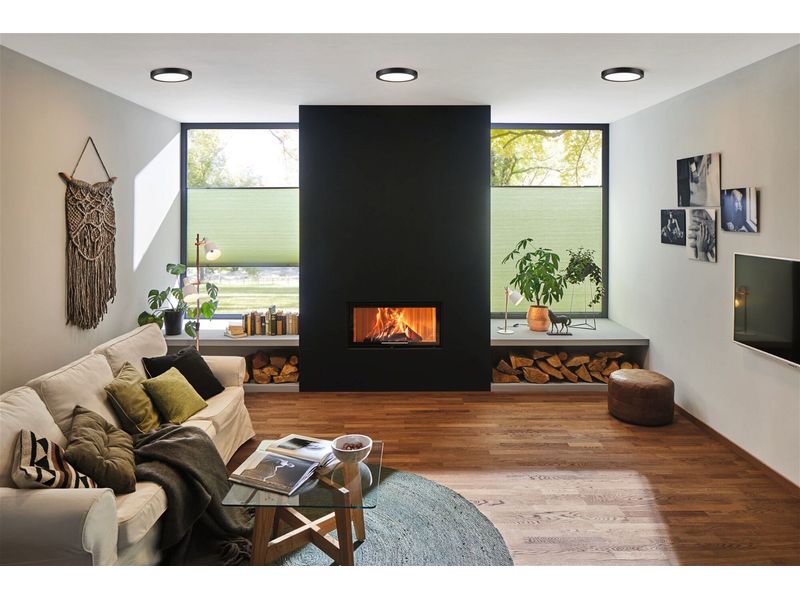 Paulmann LED Panel Abia rund 300 mm Schwarz