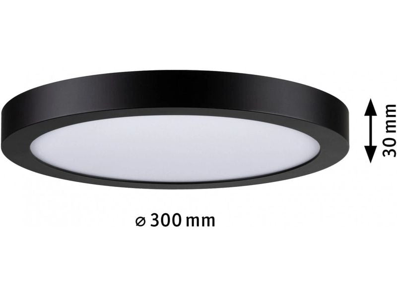 Paulmann LED Panel Abia rund 300 mm Schwarz