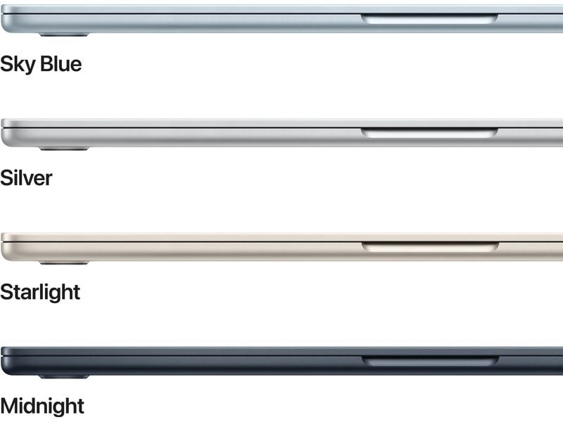 Apple MacBook Air 15" 2025 M4 10C GPU / 16 GB / 1 TB Sky Blue