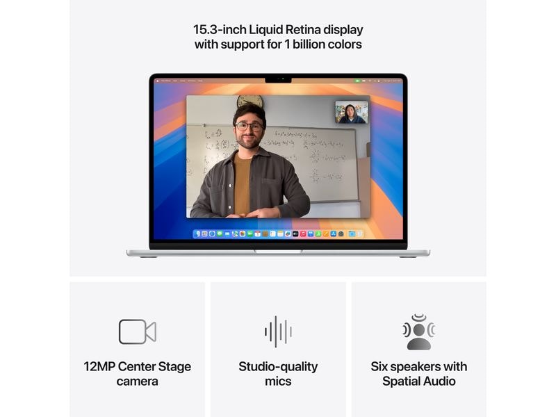 Apple MacBook Air 15" 2025 M4 10C GPU / 16 GB / 1 TB Silber