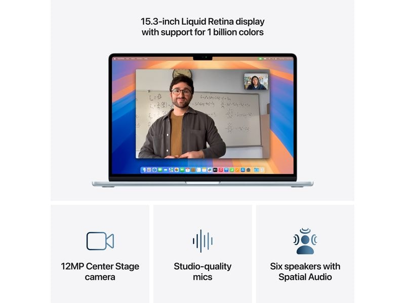 Apple MacBook Air 15" 2025 M4 10C GPU / 24 GB / 1 TB Sky Blue