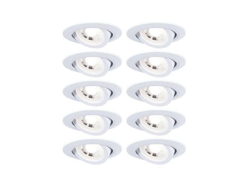 Paulmann Einbauleuchte LED 10er-Set schwenkbar rund 82 mm