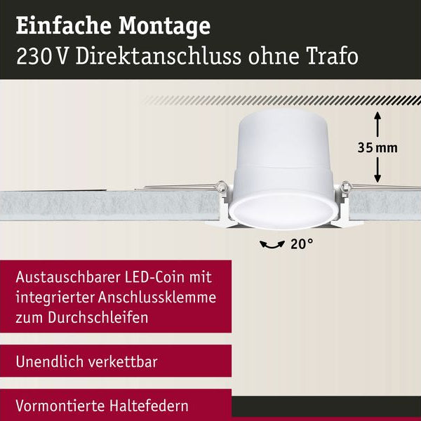 Paulmann Einbauleuchte Base Zigbee 3.0