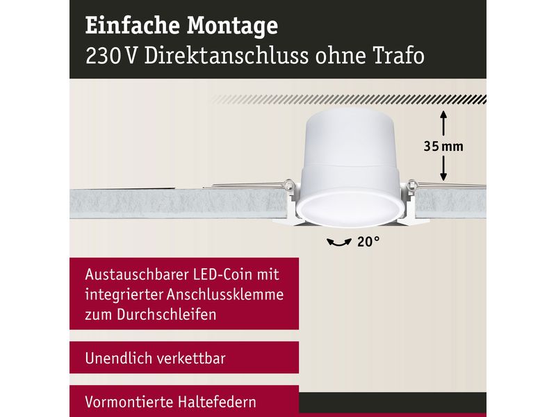 Paulmann Einbauleuchte Base Zigbee 3.0